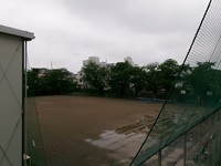 今日は校庭も休息日・・・。