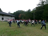 2日目の朝です。明日のプレーバックは2日目午前中の活動です。お楽しみに♪