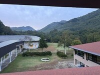 舘岩の風景①　朝晩はひんやりとしていて、さいたま市との気温差を感じました。🥶